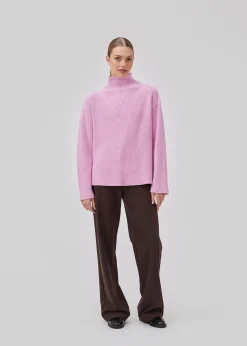 Modström GalenMD t-neck - Pastel Lavender< Strik & Bluser
