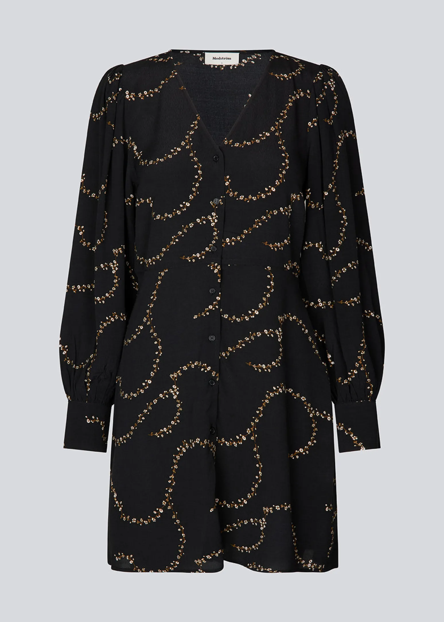 Modström GelilaMD print dress - Dark Flower Twill< Kjoler