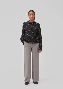 Modström GelilaMD print shirt - Dark Flower Twill< Skjorter