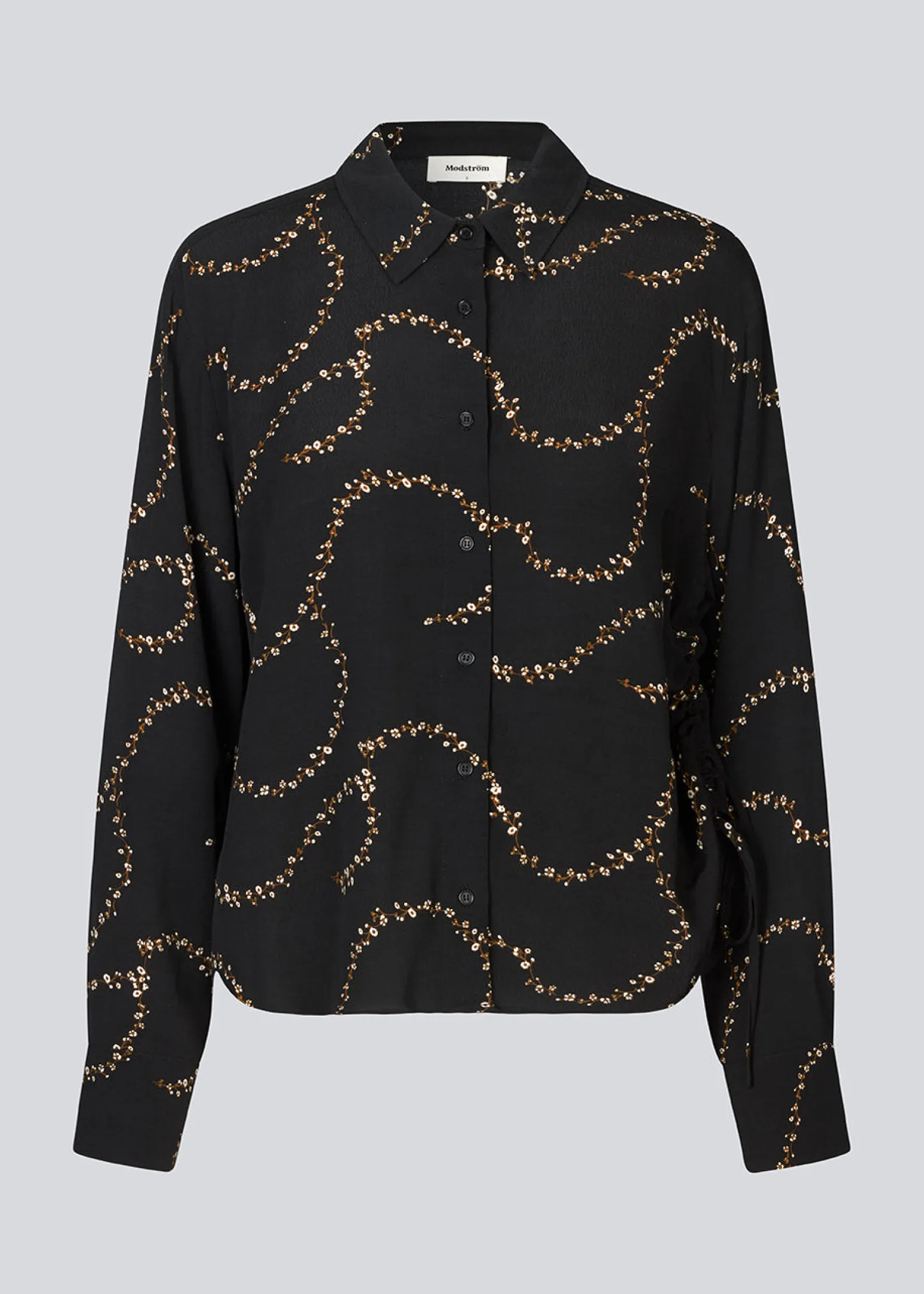 Modström GelilaMD print shirt - Dark Flower Twill< Skjorter