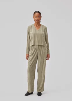 Modström GiselleMD ls top - Spray Green< Toppe
