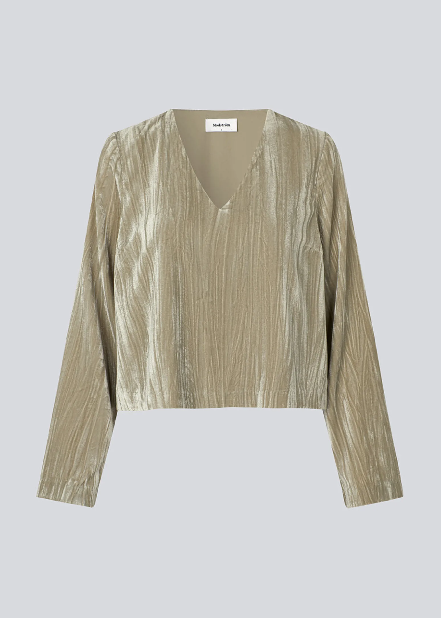 Modström GiselleMD ls top - Spray Green< Toppe