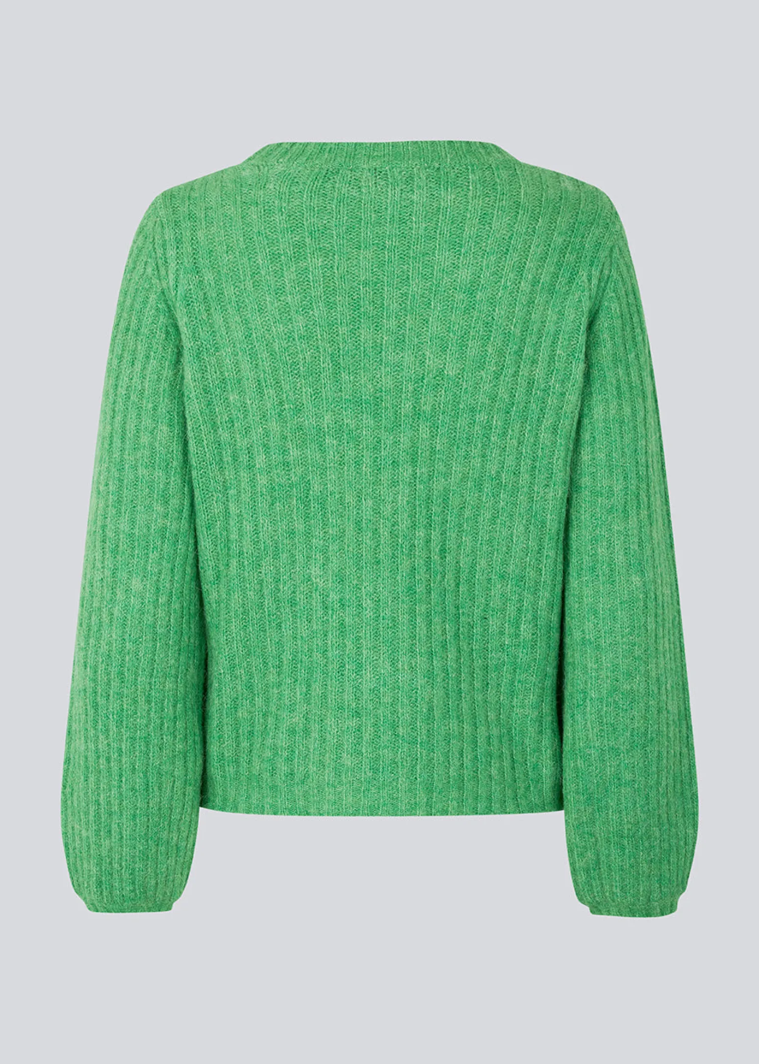 Modström Goldie o-neck - Faded Green< Strik & Bluser