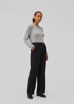 Modström GriseldaMD o-neck - Steeple Gray< Strik & Bluser