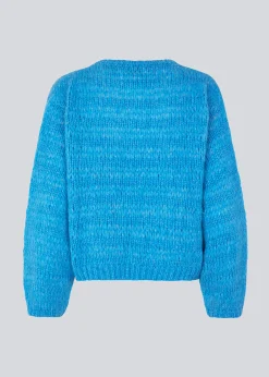 Modström GroverMD o-neck - Bonnie Blue< Strik & Bluser