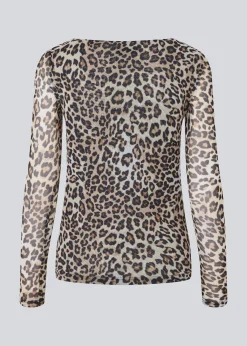 Modström GwenMD print top - Leo leo print< Leopard Print|Toppe