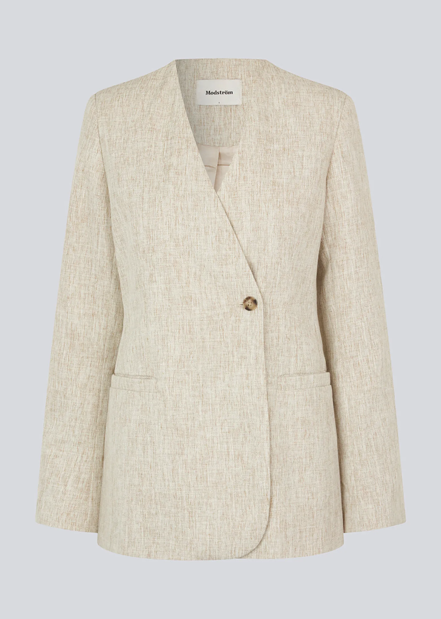 Modström HaleyMD blazer - Summer sand melange< Jakkesæt|Blazere