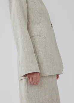 Modström HaleyMD blazer - Summer sand melange< Jakkesæt|Blazere