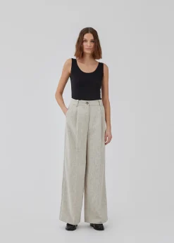 Modström HaleyMD pants - Summer sand melange< Jakkesæt|Bukser