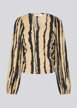 Modström HarlandMD print top - Torn Lines< Toppe
