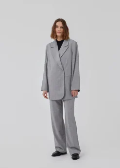 Modström HeartMD blazer - Grey Melange< Blazere|Jakkesæt
