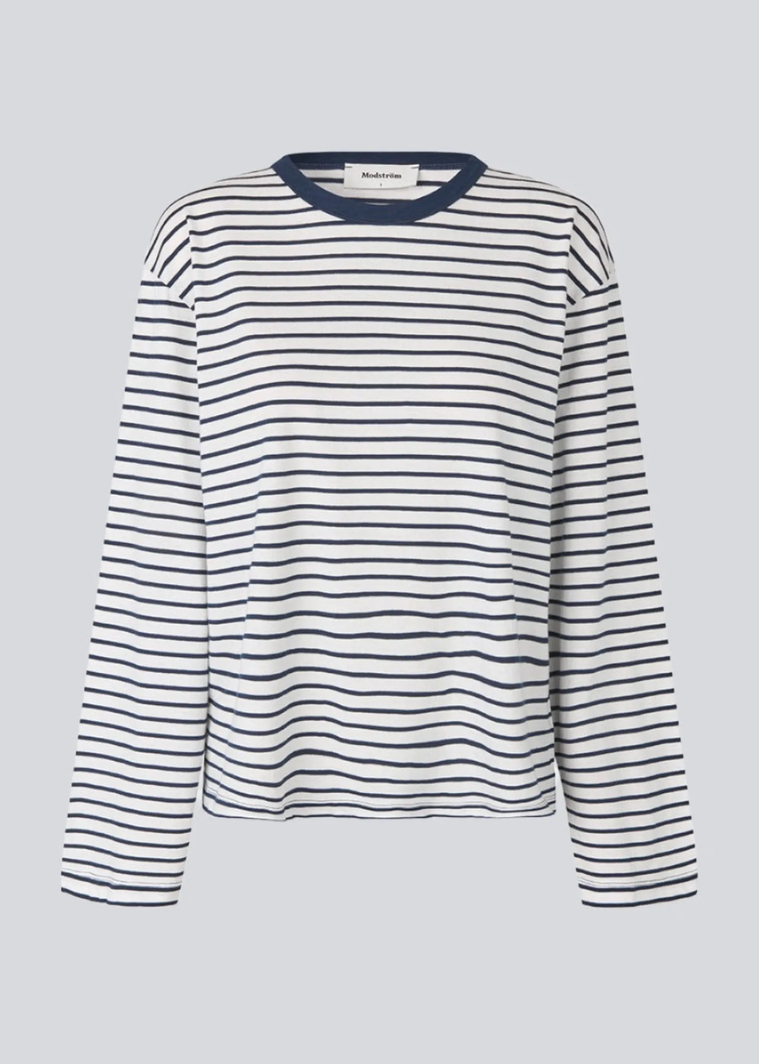 Modström HellenMD LS stripe t-shirt - Soft Navy Stripe< T-Shirts