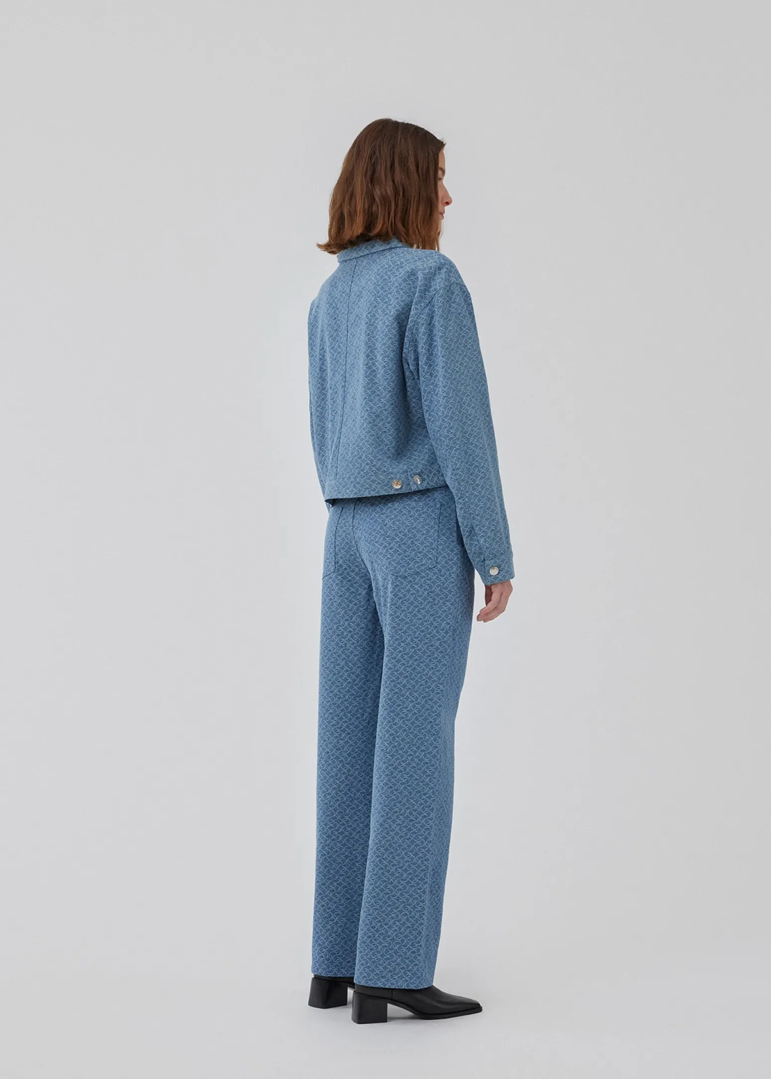 Modström HennesyMD jacket - Structured Medium Blue< Denim|Frakker & Jakker