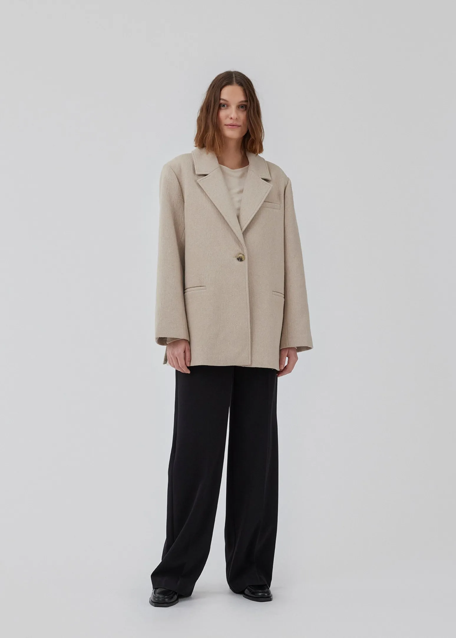 Modström HerminaMD jacket - Beige melange< Frakker & Jakker