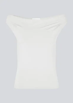 Modström HimaMD off-shoulder top - Soft White< Toppe