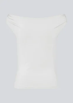 Modström HimaMD off-shoulder top - Soft White< Toppe