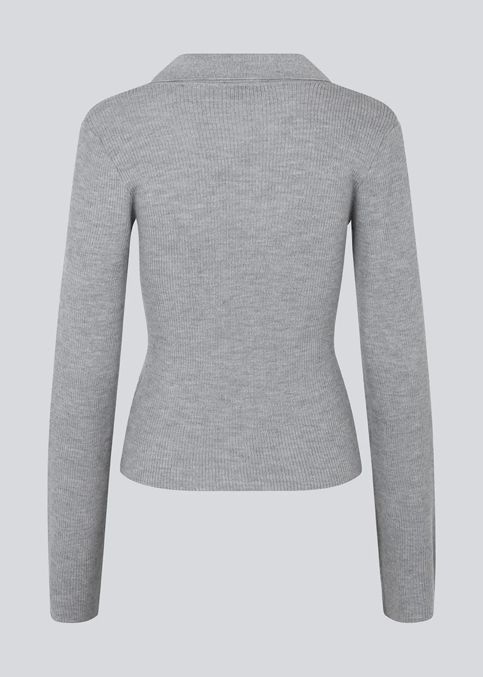 Modström HirokiMD cardigan - Grey Melange< Strik & Bluser