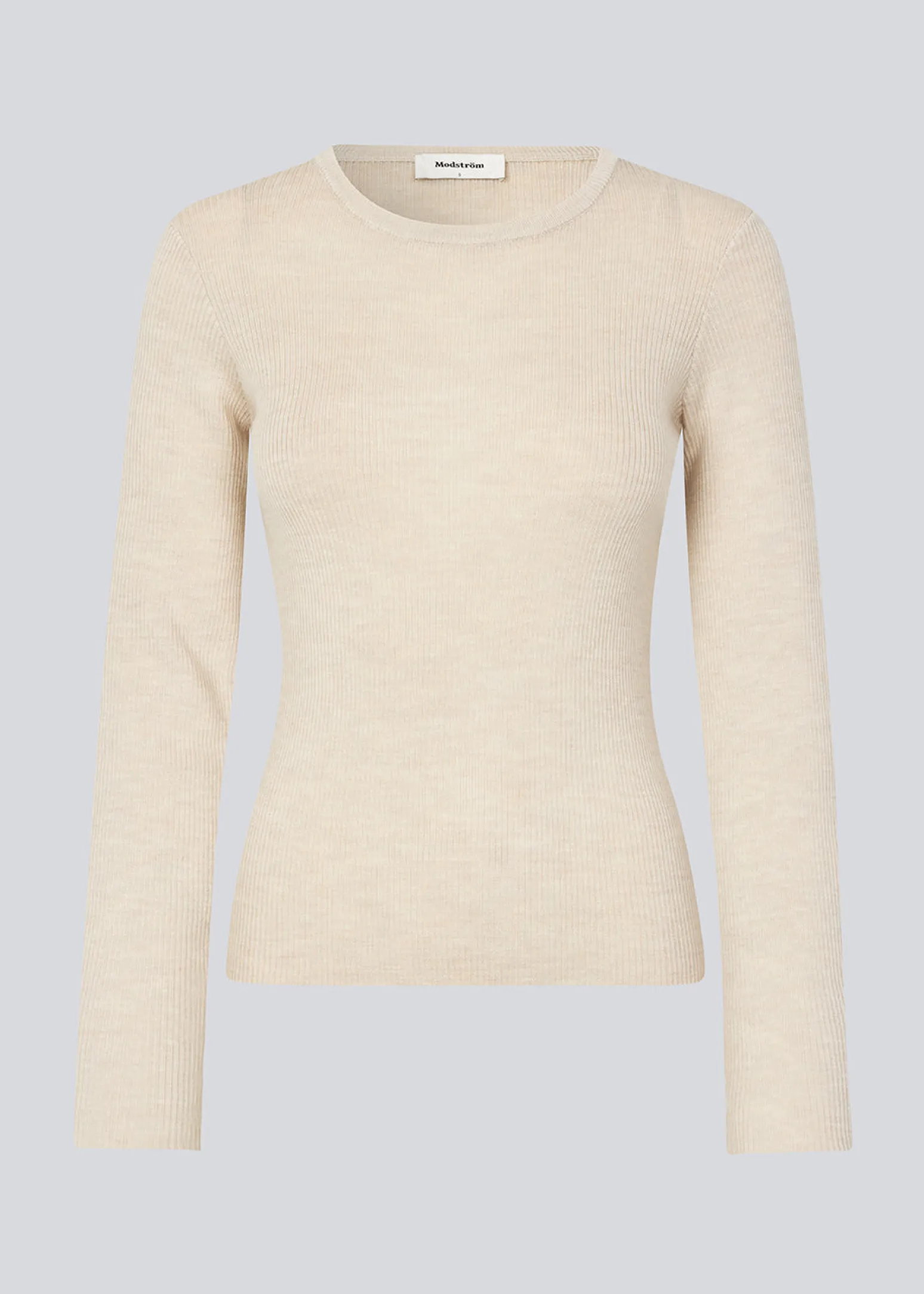 Modström HirokiMD o-neck - Summer Sand< Strik & Bluser