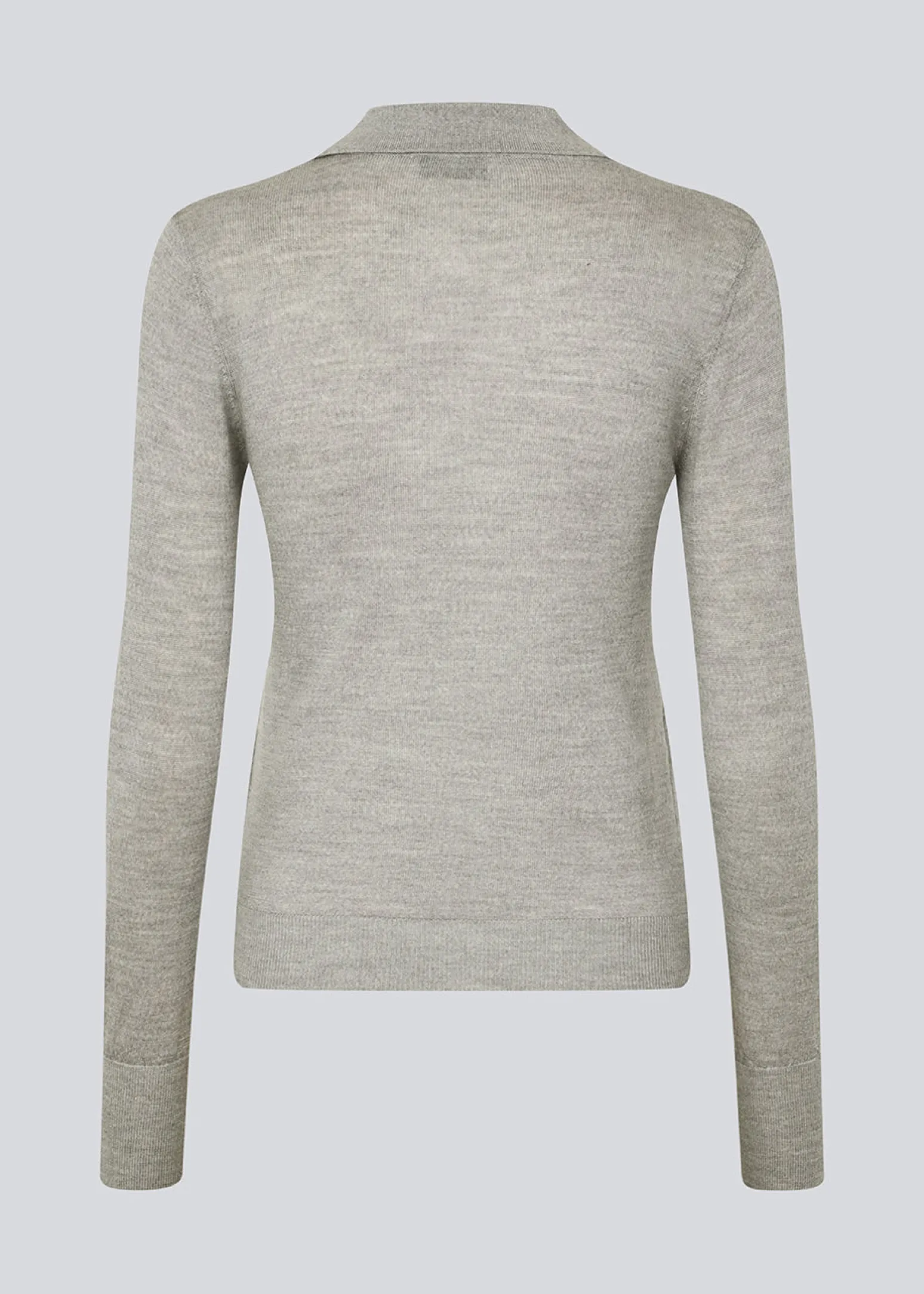 Modström HirokiMD polo - Grey Melange< Strik & Bluser