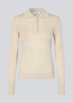 Modström HirokiMD polo - Summer Sand< Strik & Bluser