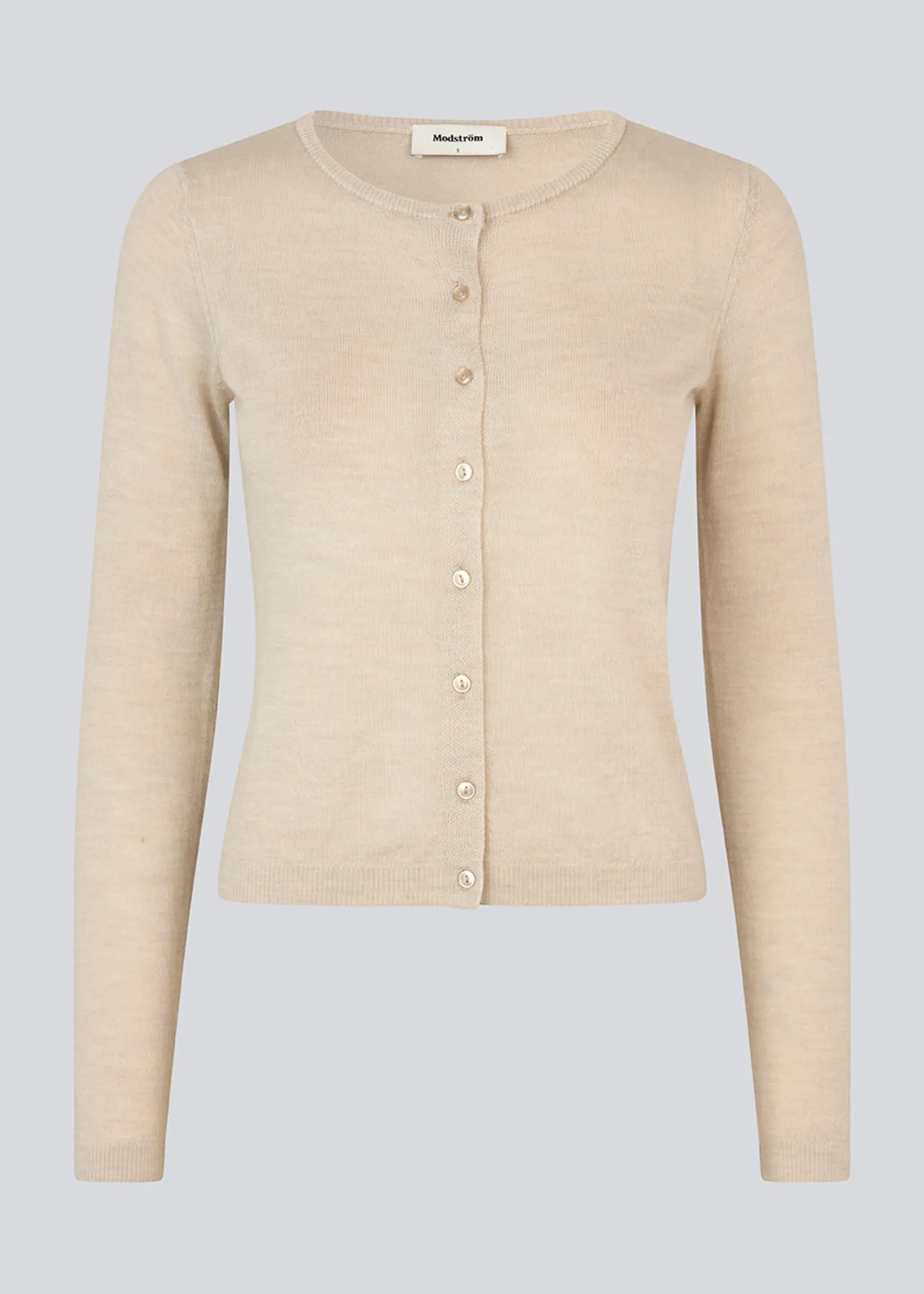 Modström HirokiMD short cardigan - Summer Sand< Strik & Bluser