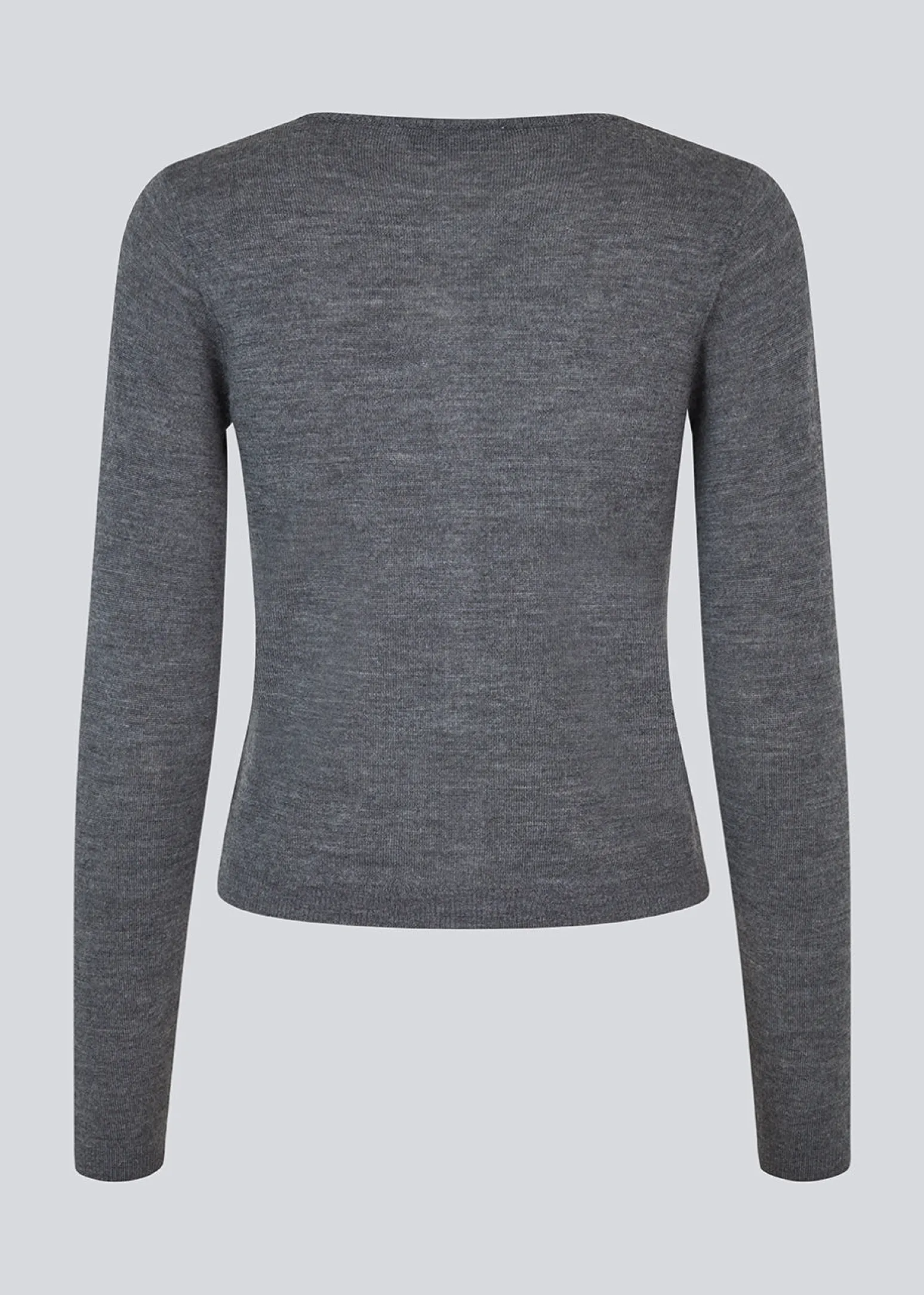 Modström HirokiMD short cardigan - Dark Grey Melange< Strik & Bluser