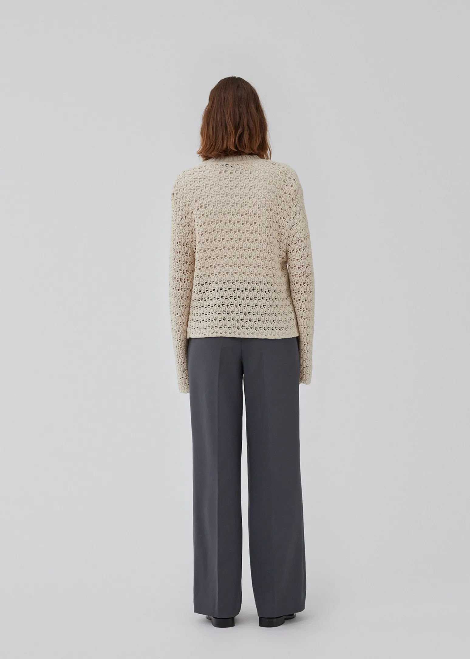 Modström HobbsMD solid cardigan - Summer Sand< Strik & Bluser