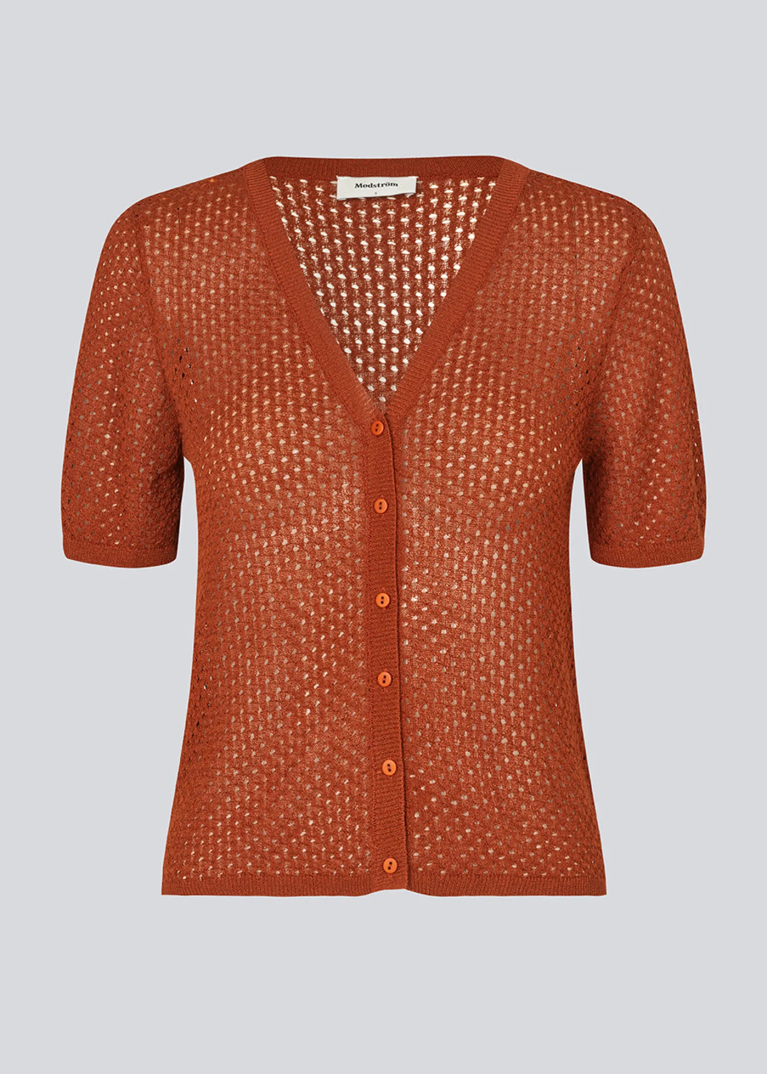 Modström IggyMD cardigan - Brandy Brown< Strik & Bluser