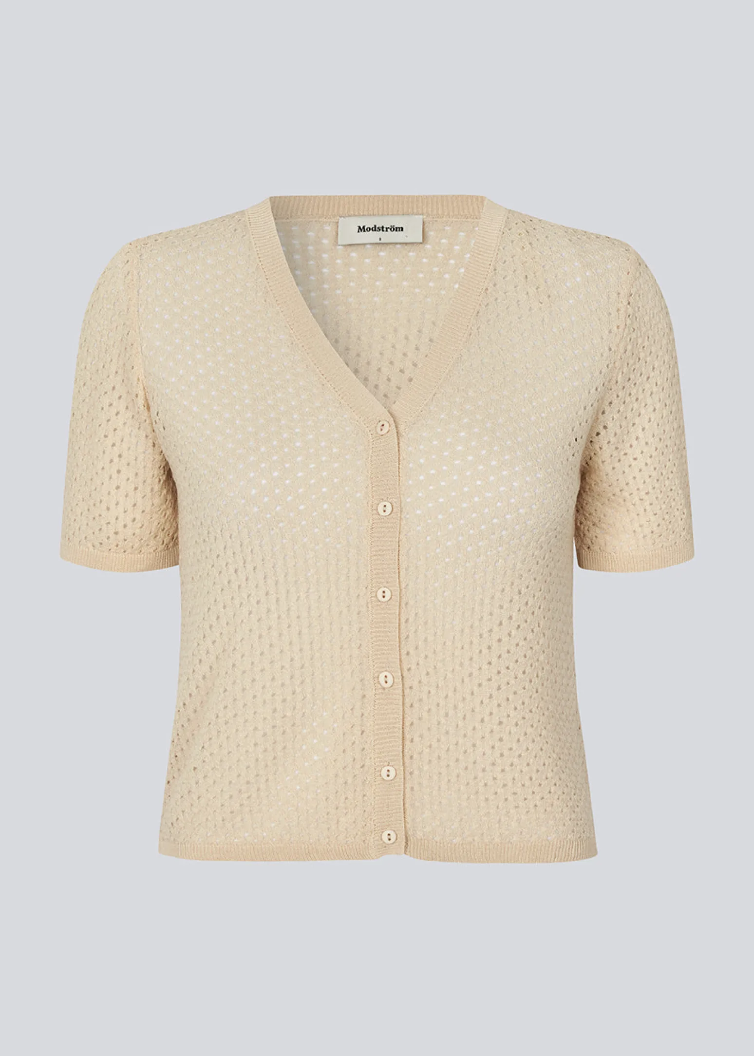 Modström IggyMD cardigan - Summer Sand< Strik & Bluser