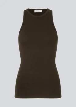 Modström Igor top - Dark Coffee< Toppe