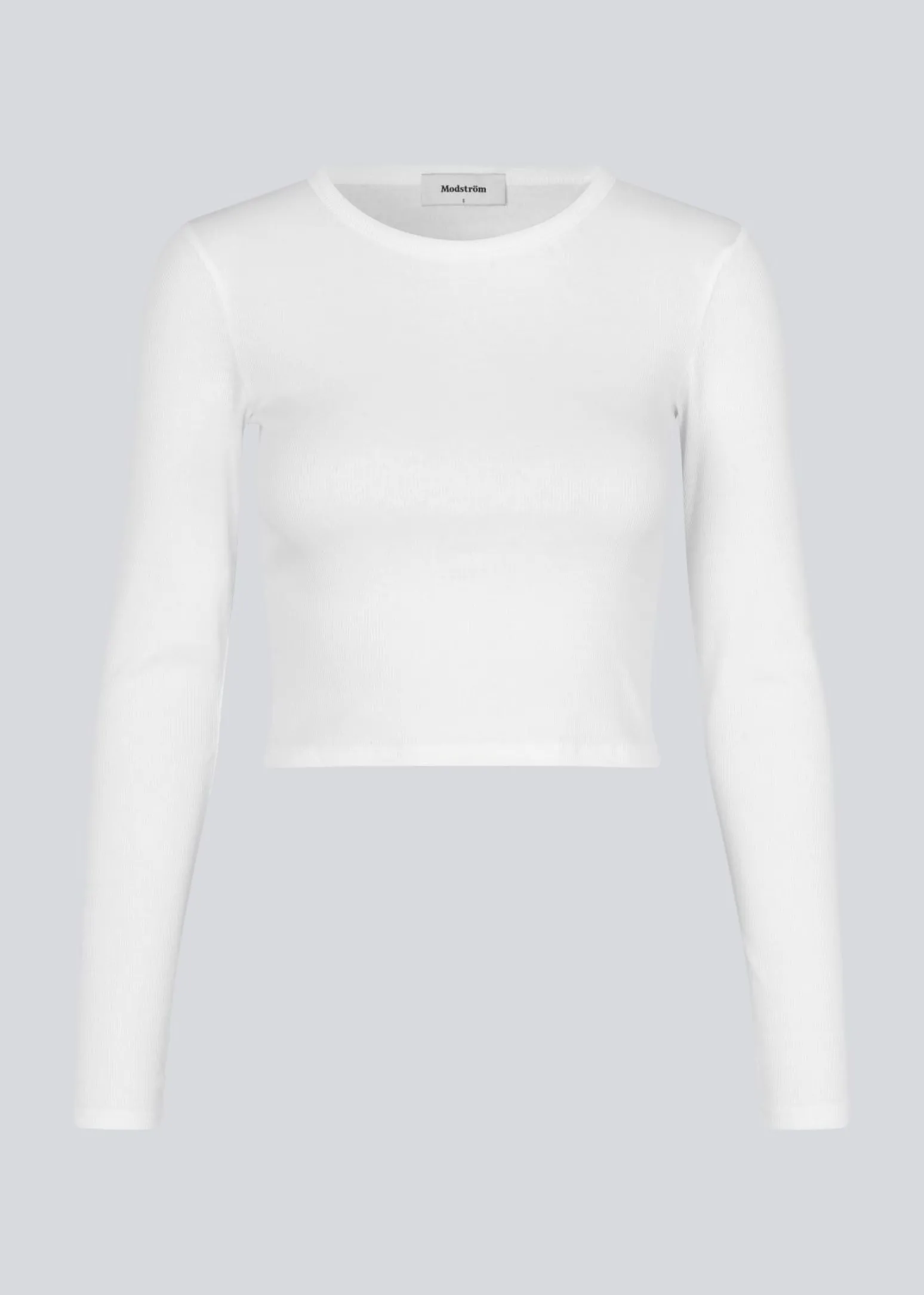 Modström IgorMD LS crop top - Off White< Toppe