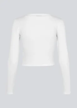 Modström IgorMD LS crop top - Off White< Toppe