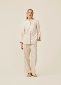 Modström IsabelMD shirt - Summer Sand Pinstripe< Skjorter