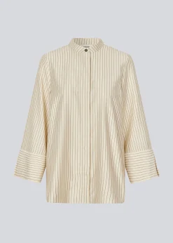 Modström IsabelMD shirt - Summer Sand Pinstripe< Skjorter