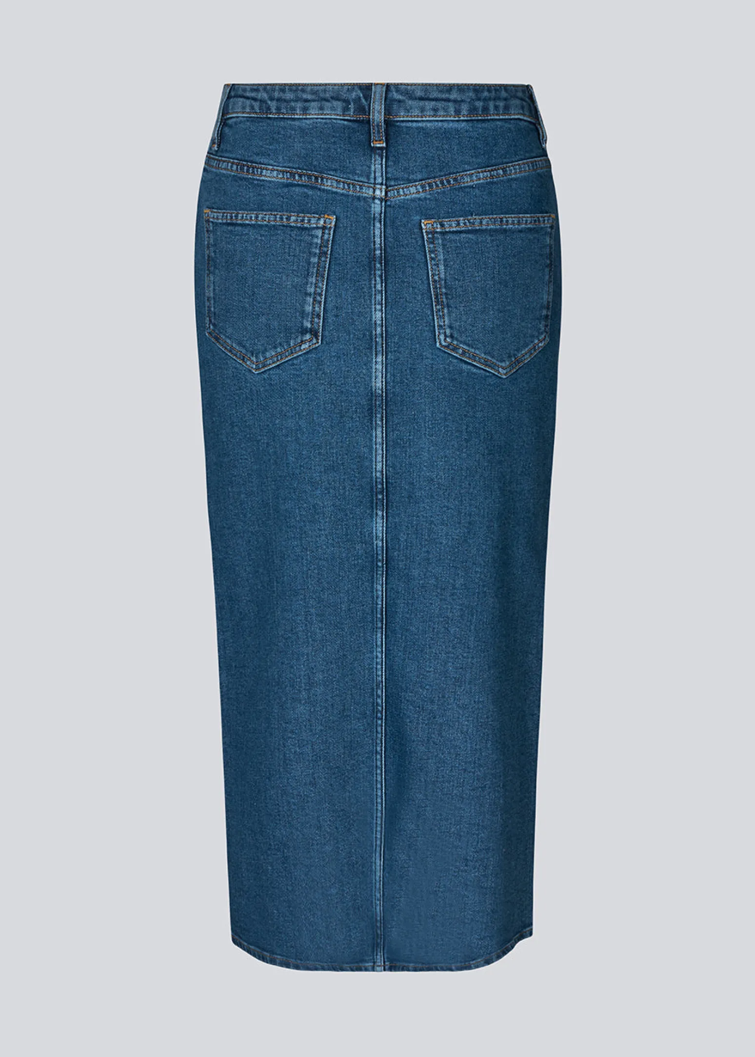 Modström IvannaMD long skirt - Distressed Blue< Nederdele|Denim