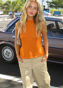 Modström JosefineMD halterneck top - Dusty Ombre< Toppe