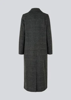 Modström JuniperMD check coat - Dark Gray Check< Frakker & Jakker