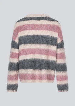 Modström KaneMD stripe v-neck - Sparkling Stripe< Strik & Bluser