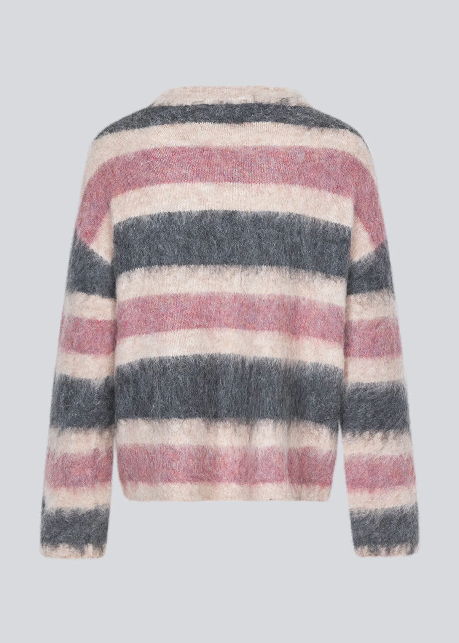 Modström KaneMD stripe v-neck - Sparkling Stripe< Strik & Bluser
