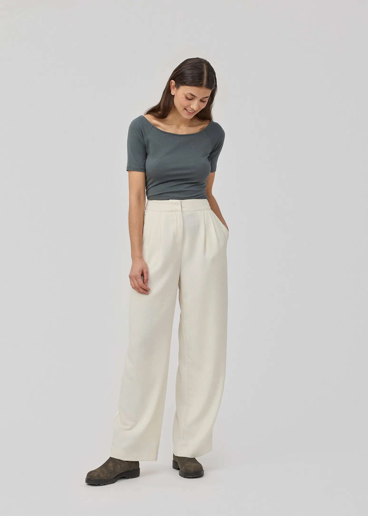 Modström KarterMD pants - Soft White< Bukser