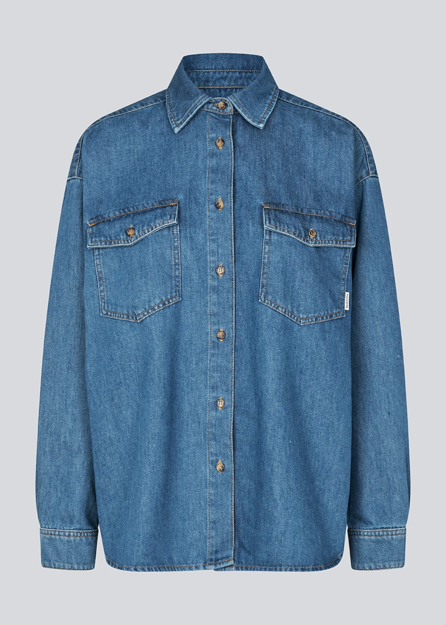 Modström KenaMD shirt - Medium Blue< Denim|Skjorter