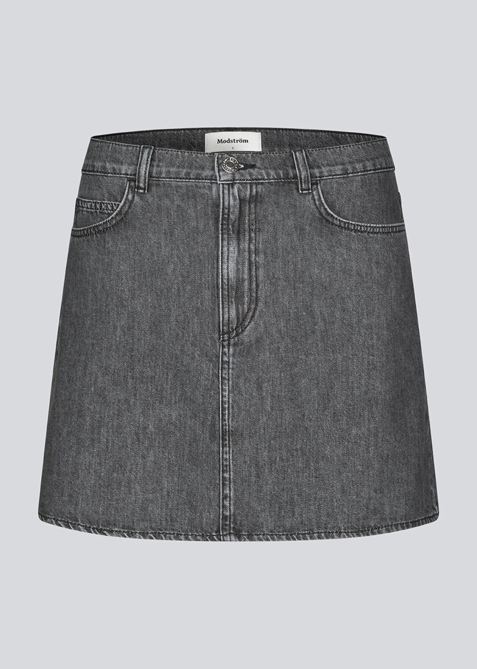 Modström KenaMD short skirt - Vintage Grey< Nederdele|Denim