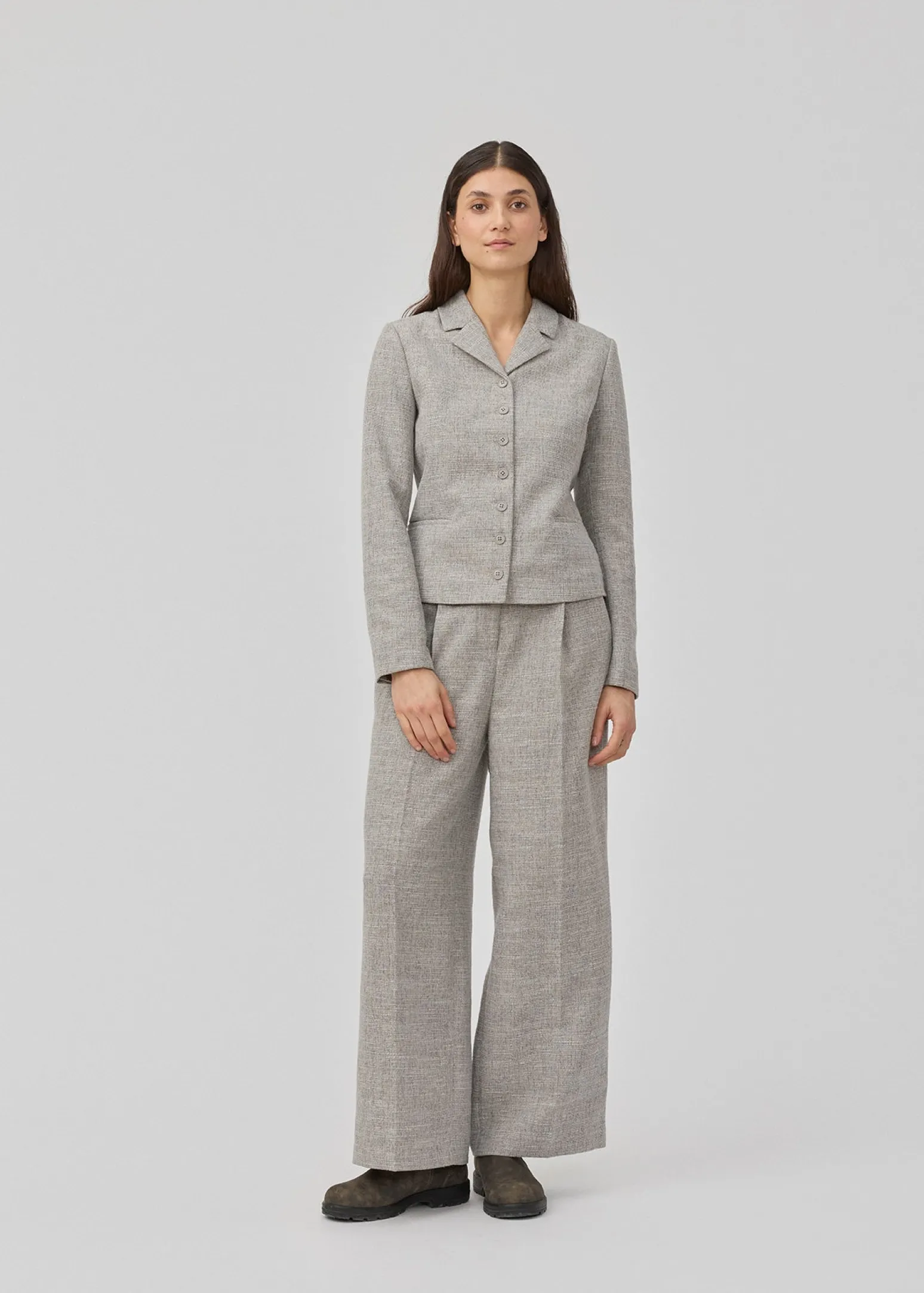Modström KieraMD jacket - Grey Melange< Jakkesæt