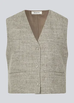 Modström KieraMD vest - Grey Melange< Jakkesæt|Veste