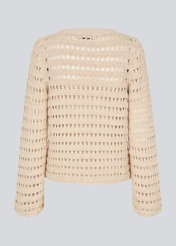 Modström KolbyMD o-neck - Summer Sand< Strik & Bluser