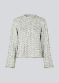 Modström KurtisMD o-neck - Grey Melange< Strik & Bluser