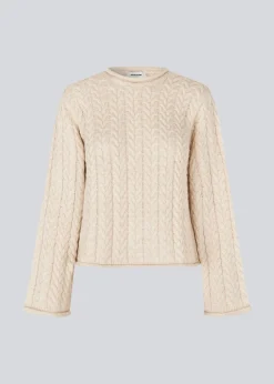 Modström KurtisMD o-neck - Summer Sand< Strik & Bluser