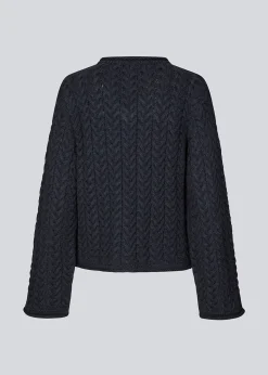 Modström KurtisMD v-neck - Navy Sky< Strik & Bluser