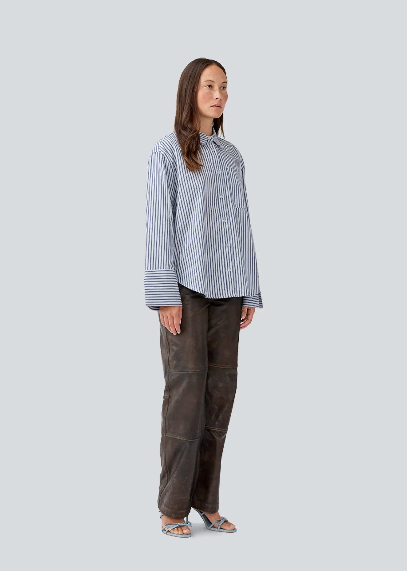 Modström LaineyMD shirt - Delicate blue stripe< Skjorter