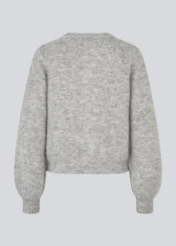 Modström LenniMD cardigan - Grey Melange< Strik & Bluser